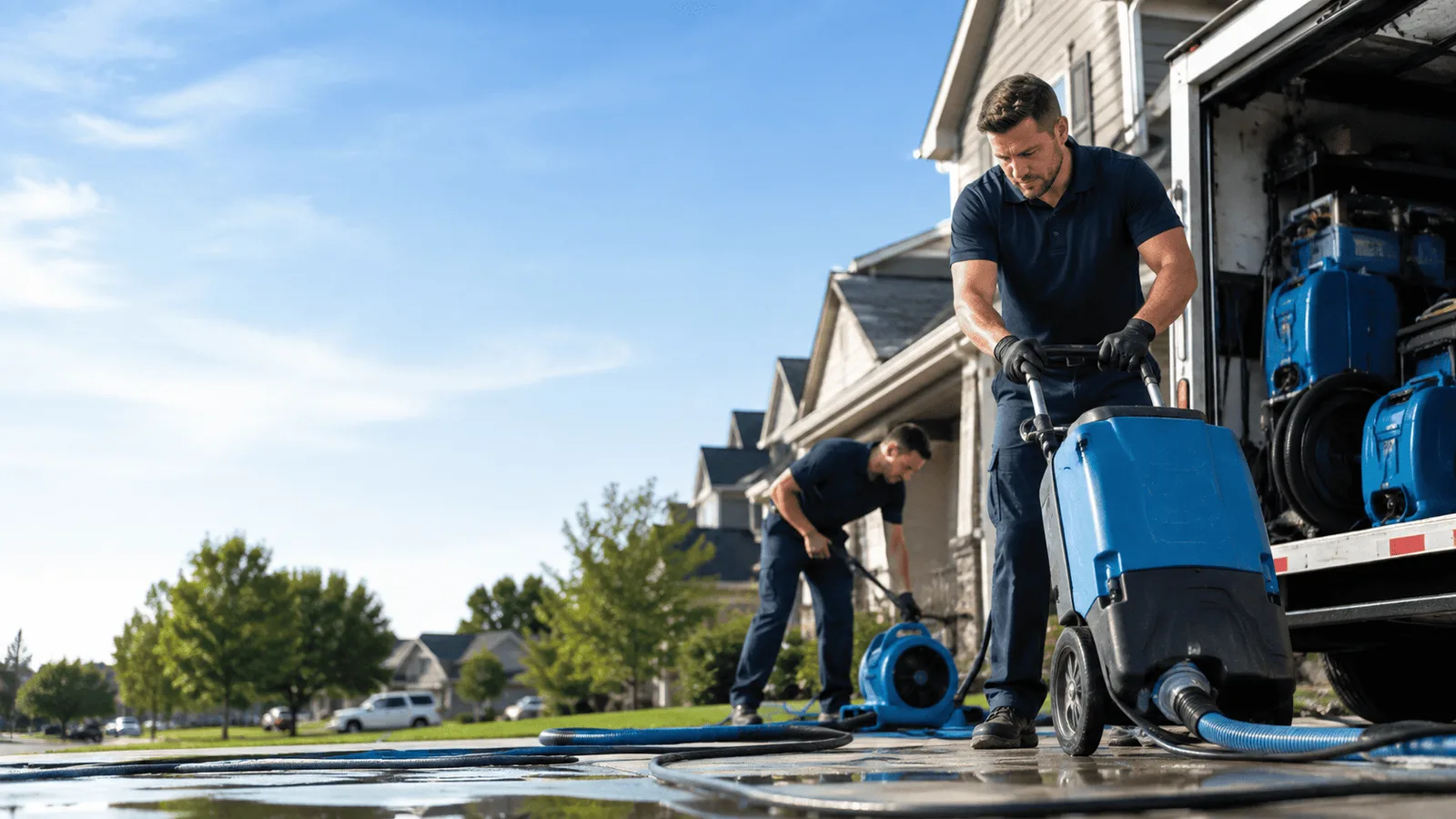 Dehumidification being performed in New Salem, PA